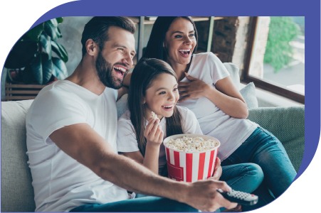 Watch movies with your family